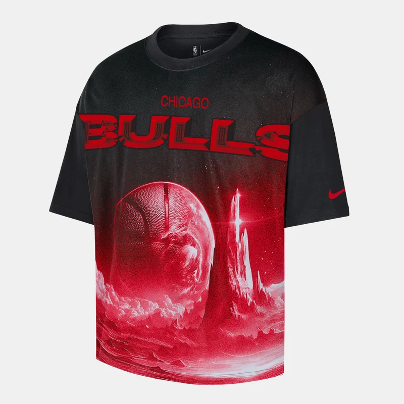 نايكي Men's NBA Chicago Bulls Courtside T-Shirt
